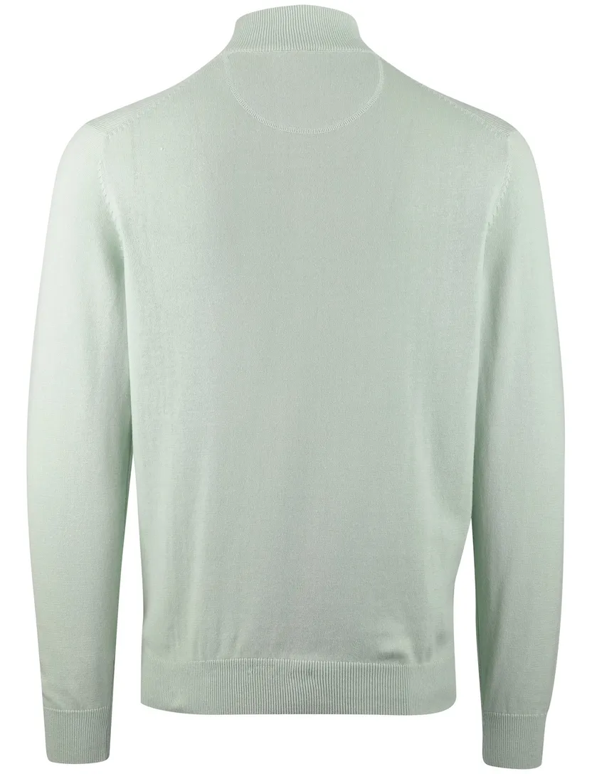 trui Portofino half zip lichtgroen normale fit