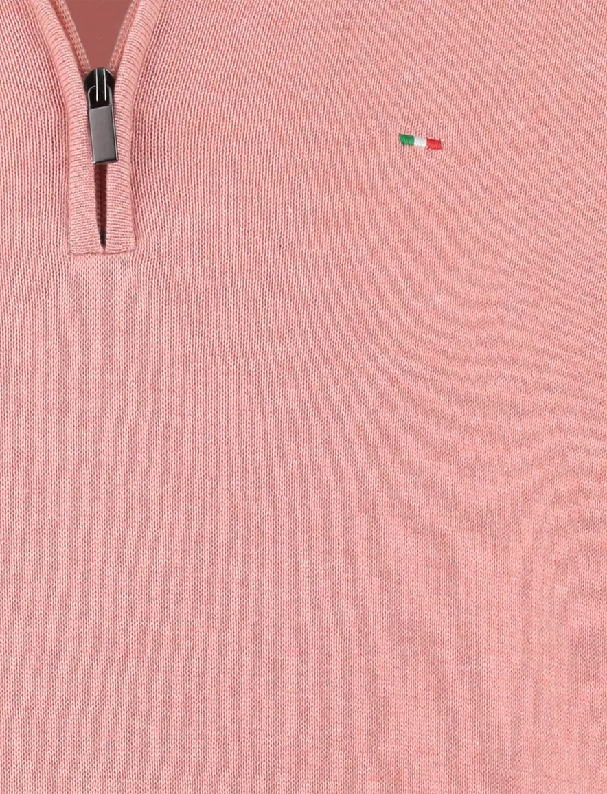 Portofino halfzip trui rood