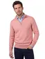 trui Portofino half zip roze rits normale fit