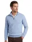 trui Portofino half zip lichtblauw normale fit zwarte rits