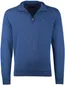trui Portofino half zip blauw zwarte rits normale fit