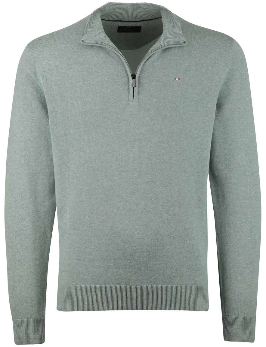 Portofino halfzip trui groen
