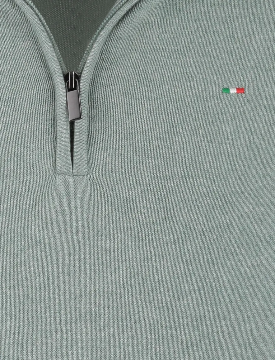 Portofino halfzip trui groen