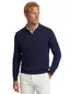 Portofino trui v-hals gemeleerd navy