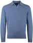 Portofino trui v-hals gemeleerd blauw