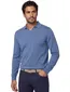 Portofino trui v-hals gemeleerd blauw katoen