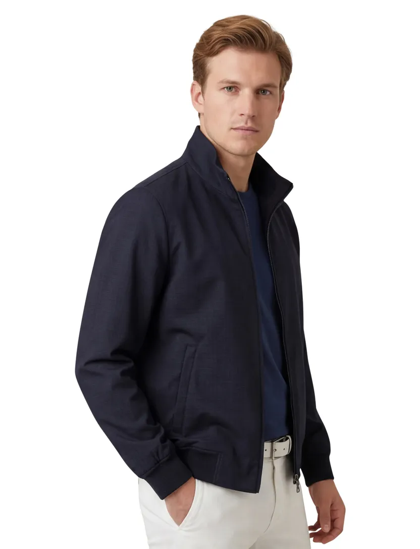 Zomerjas Cavallaro Ozzanio donkerblauw normale fit