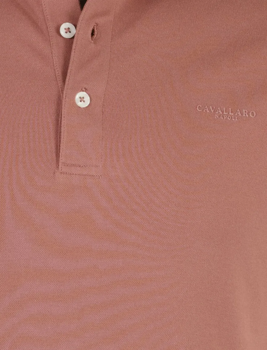 Cavallaro Bavegio polo korte mouw roze