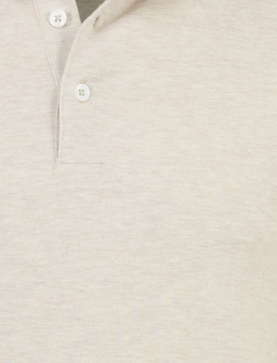 Cavallaro Camicia Polo beige 3-knoops