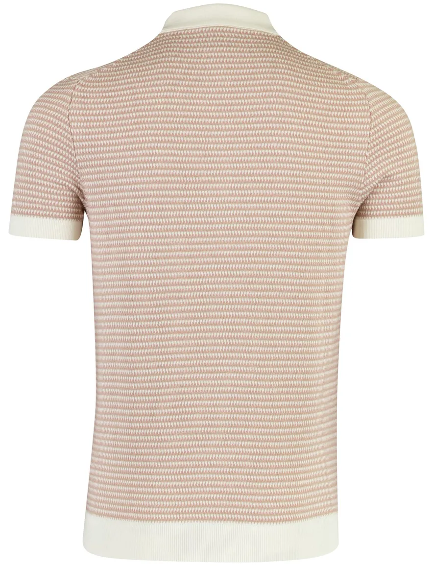 Roze Cavallaro Napoli Multipo polo 3-knoops met boord