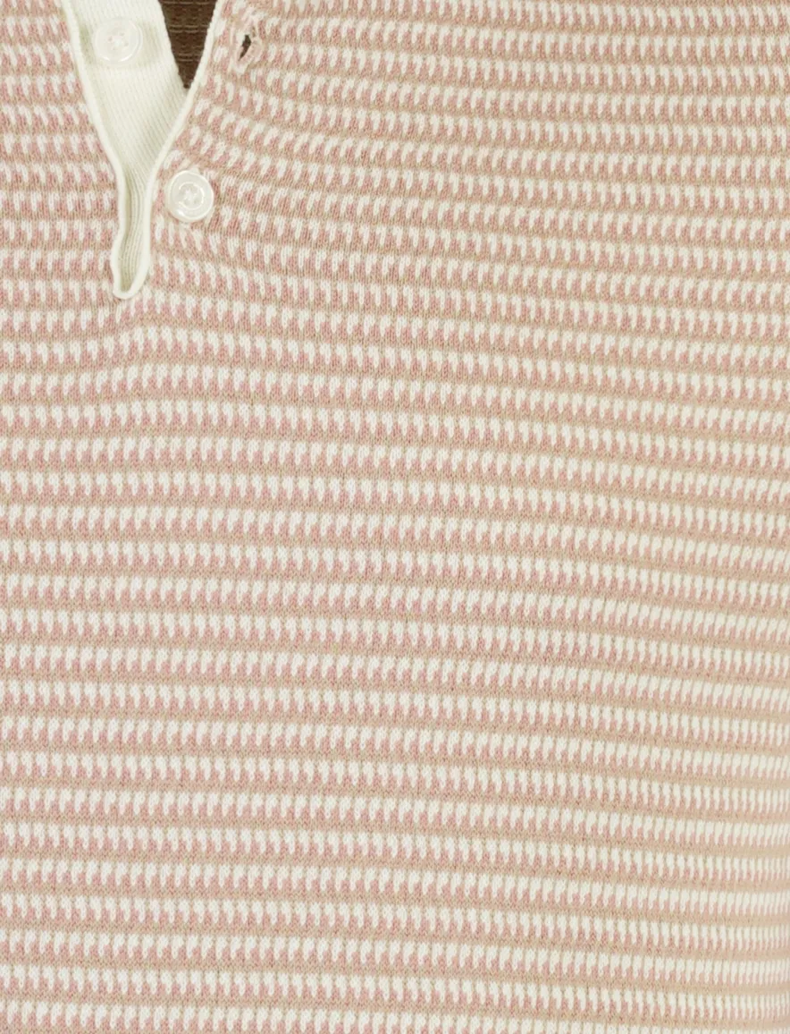 Roze Cavallaro Napoli Multipo polo 3-knoops met boord