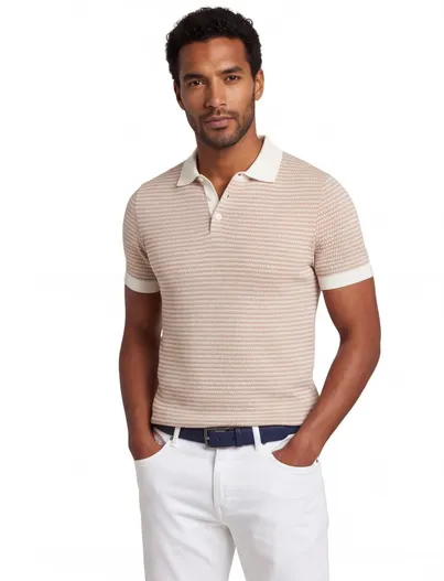 Cavallaro Roze Cavallaro Napoli Multipo polo 3-knoops met boord