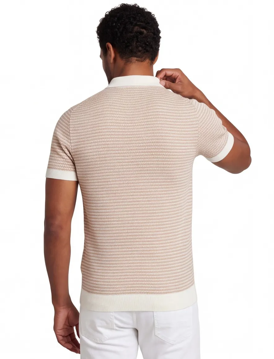 Cavallaro Multipo knitted polo oud roze