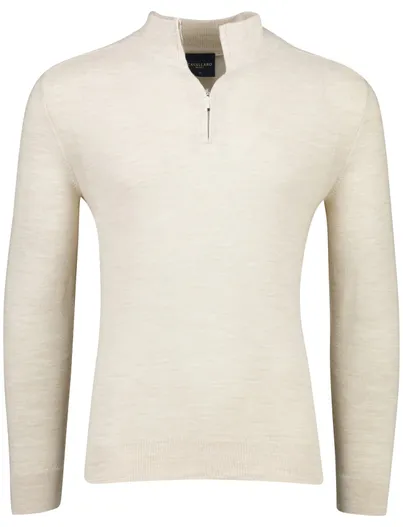Cavallaro half zip trui beige Cavallaro Fontanio wol