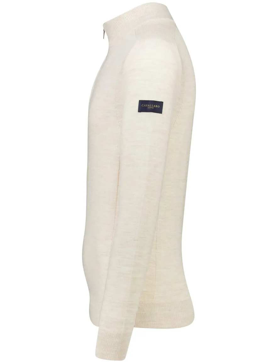 Cavallaro Palio Half Zip trui beige