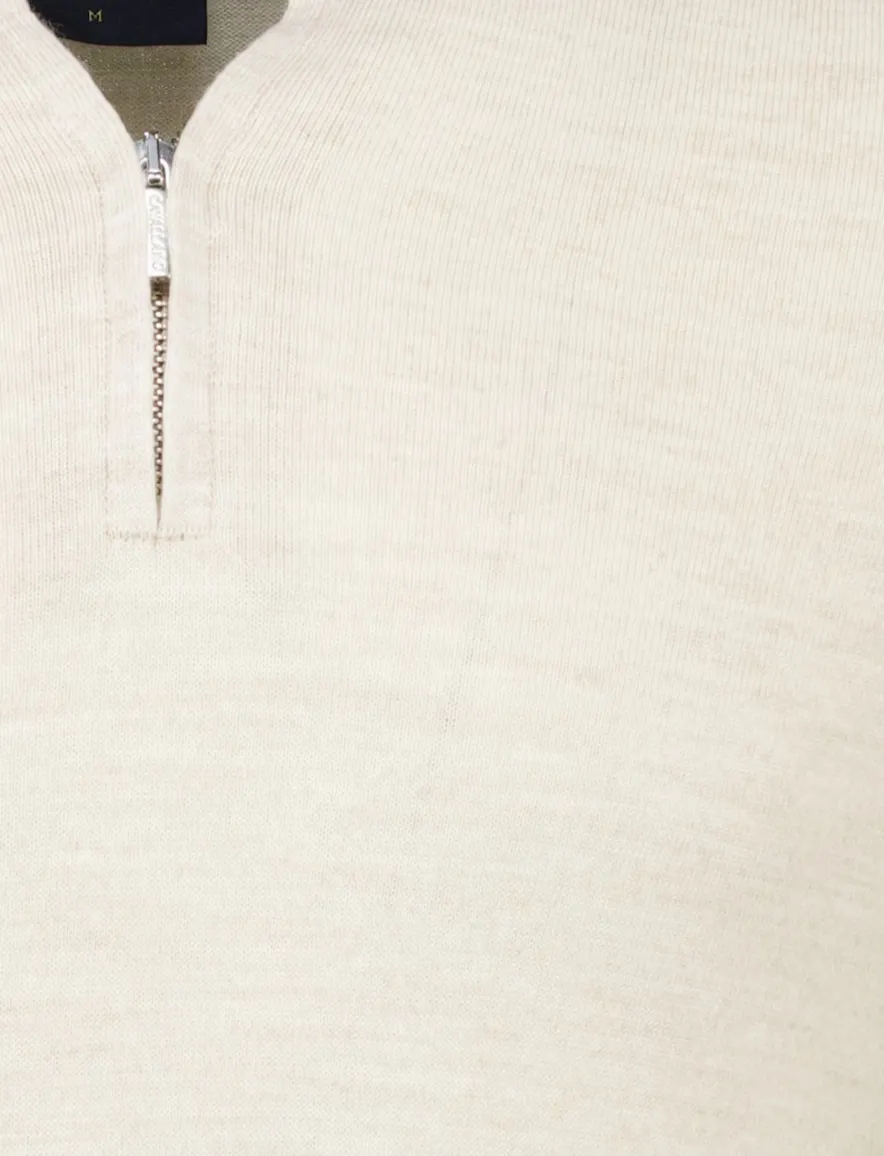 Cavallaro Palio Half Zip trui beige