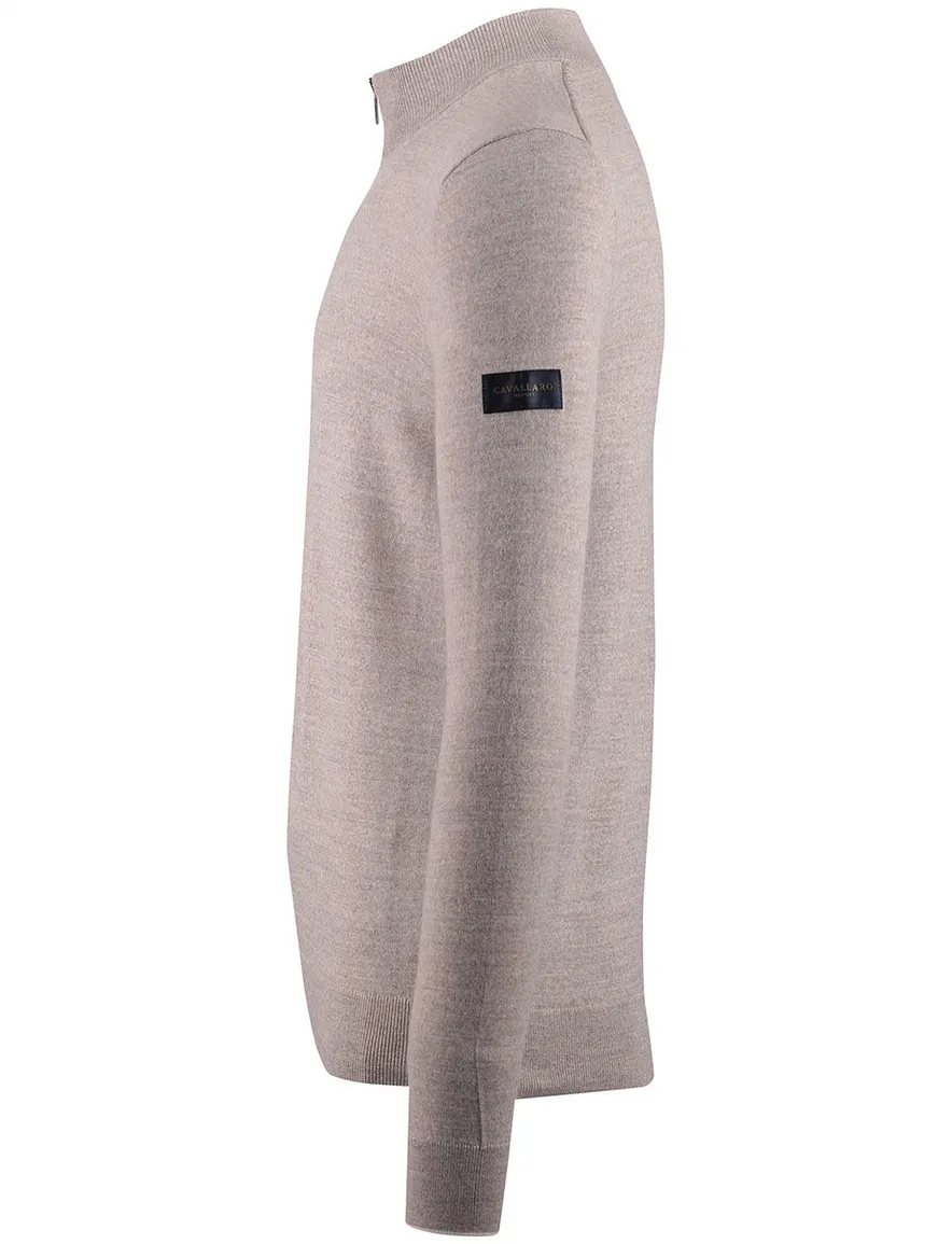 Cavallaro Fontanio Half Zip trui beige