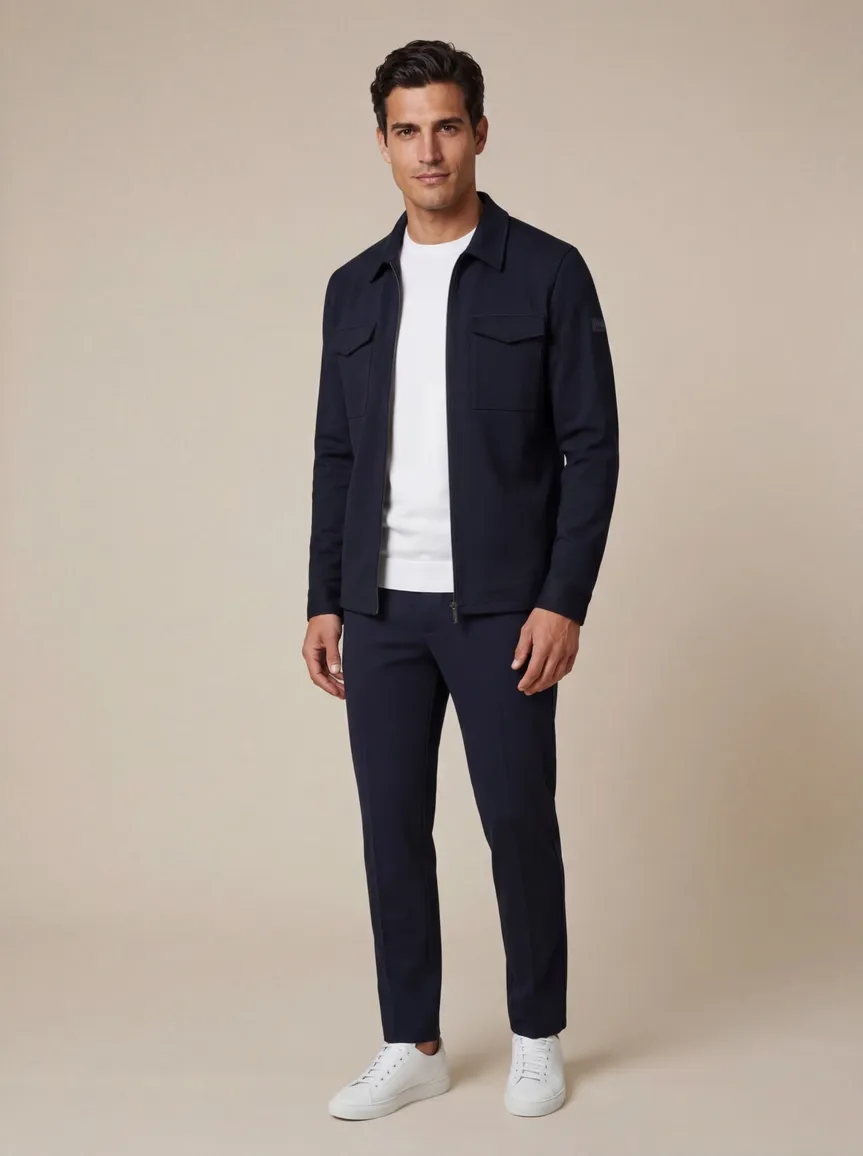 Cavallaro Zerino overshirt navy