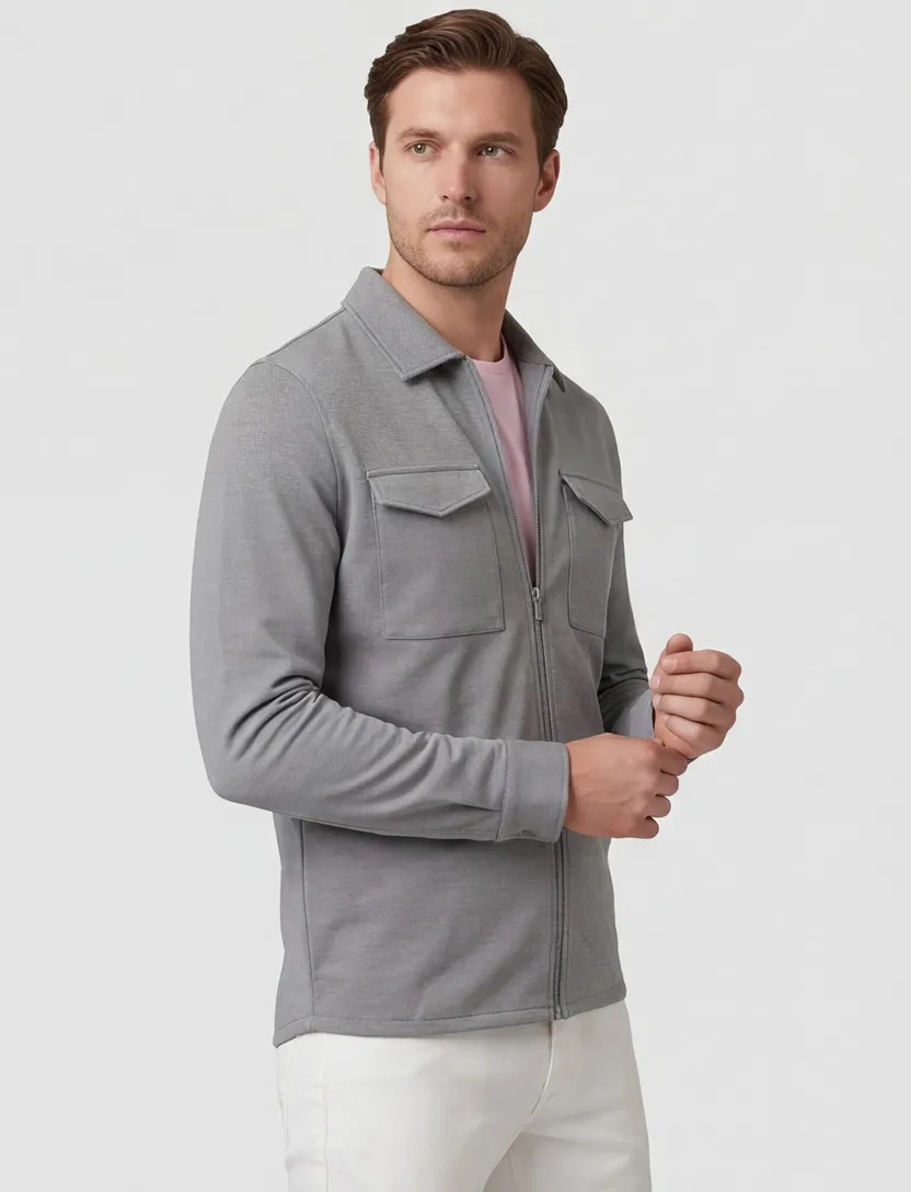 Zaverio Cavallaro overshirt mint groen