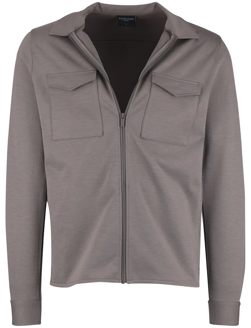 Overshirt bruin Cavallaro gemeleerd Zaverio