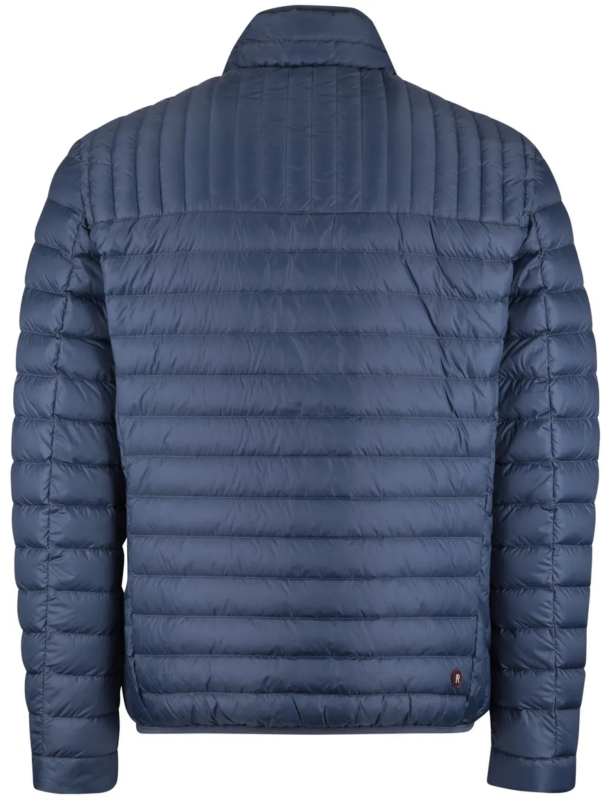 blauwe winterjas Reset normale fit borstzak waterafstotend