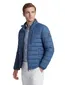blauwe winterjas Reset normale fit borstzak waterafstotend