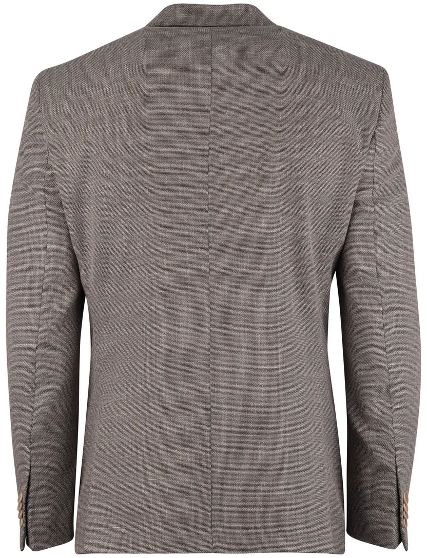 colbert Carl Gross polyester met voering gemêleerd grijs