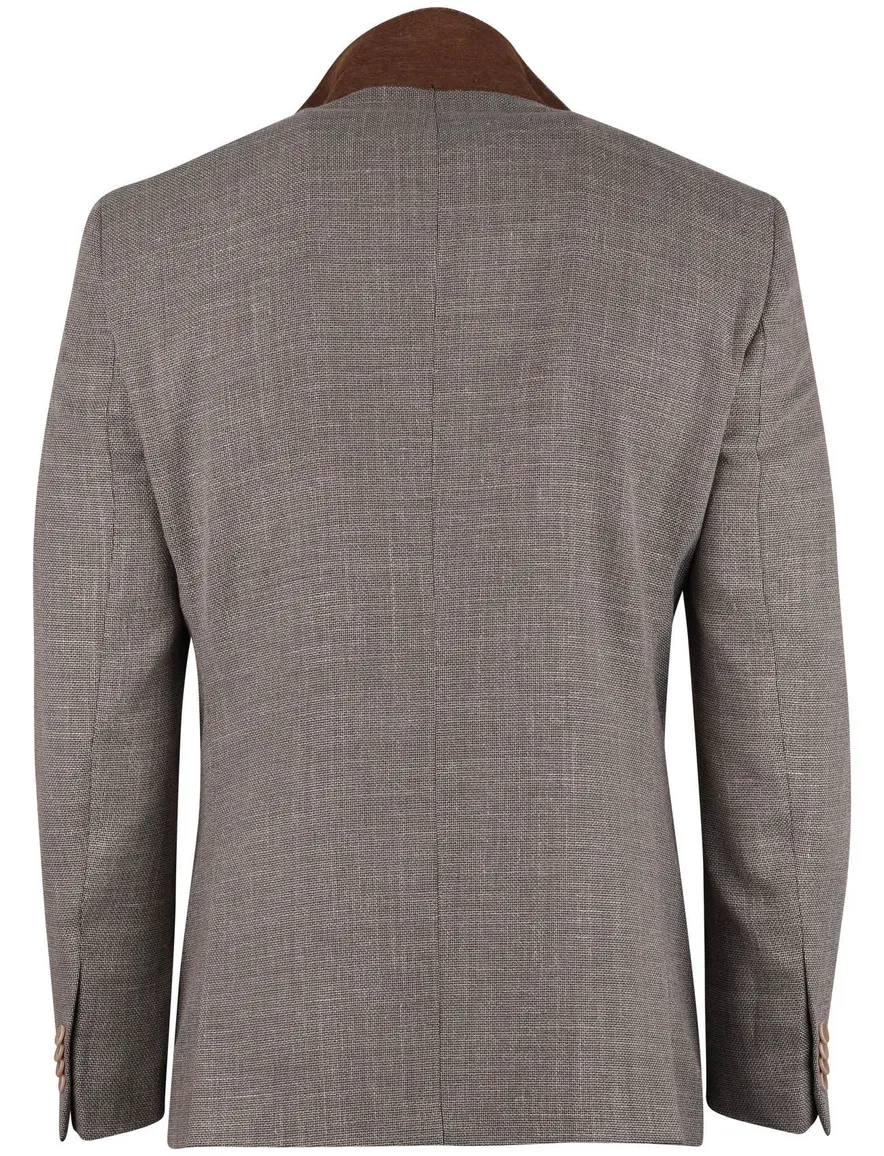 Carl Gross colbert polyester bruin
