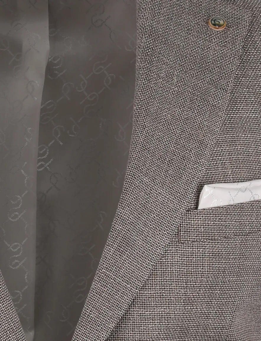 Carl Gross colbert polyester bruin