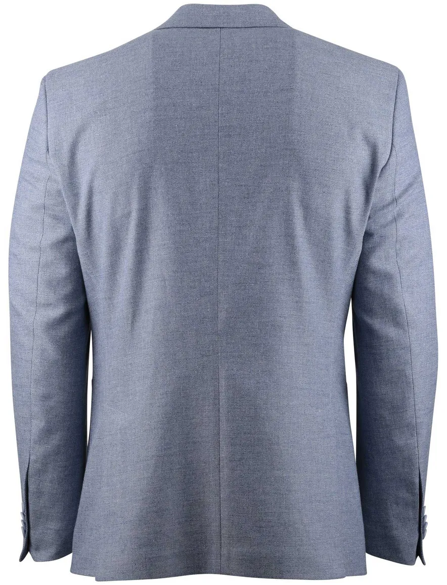 Blauwe colbert Carl gross tebbo pochet
