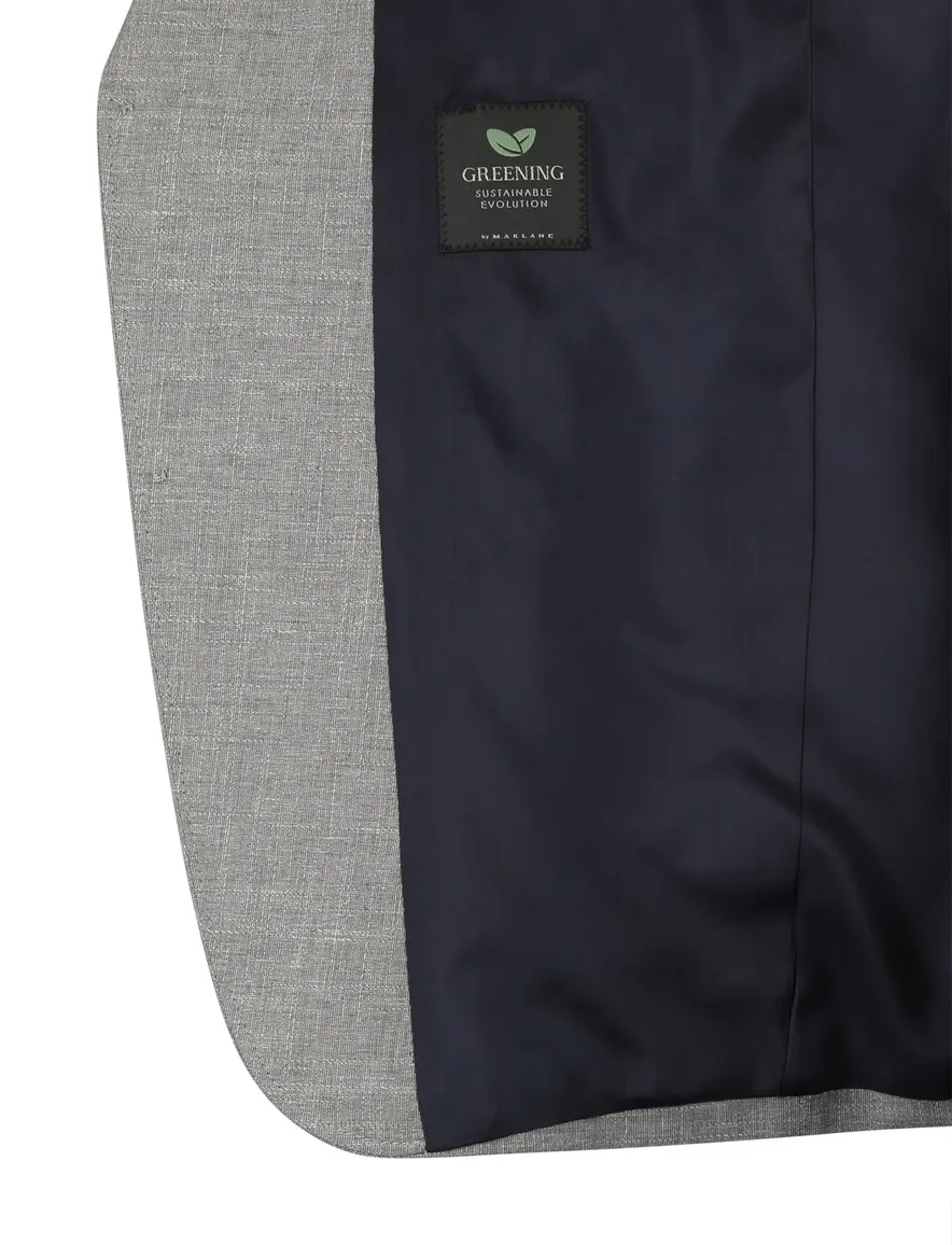grijs gemêleerd colbert Carl Gross polyester met viscose voering