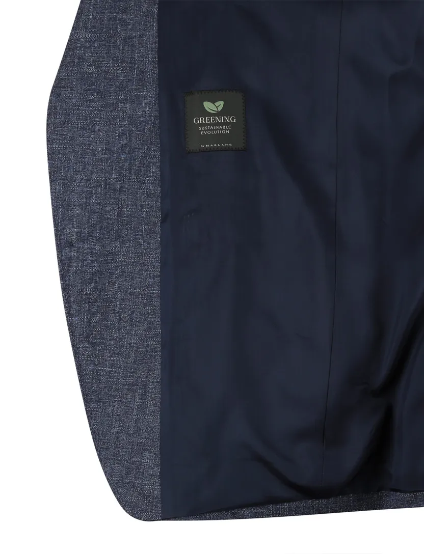colbert Carl Gross polyester met voering gemêleerd navy
