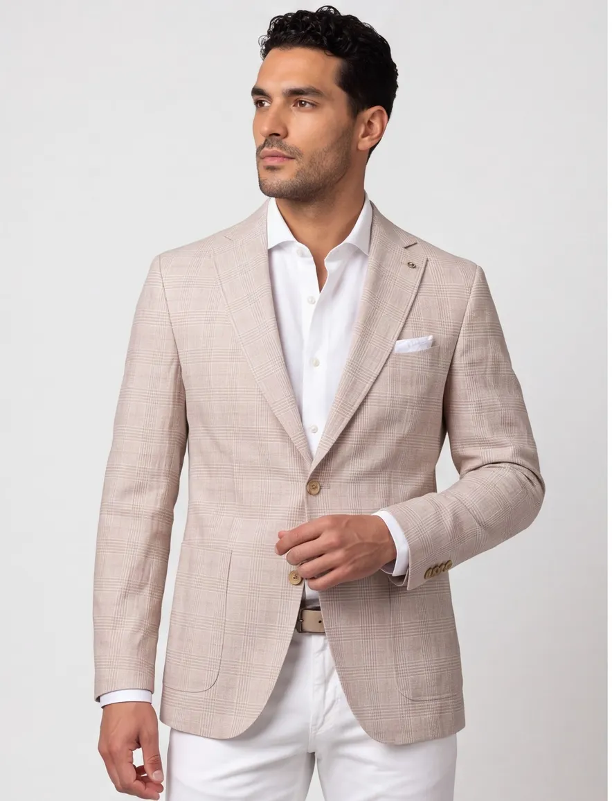 Beige colbert Carl Gross Sakko normale fit