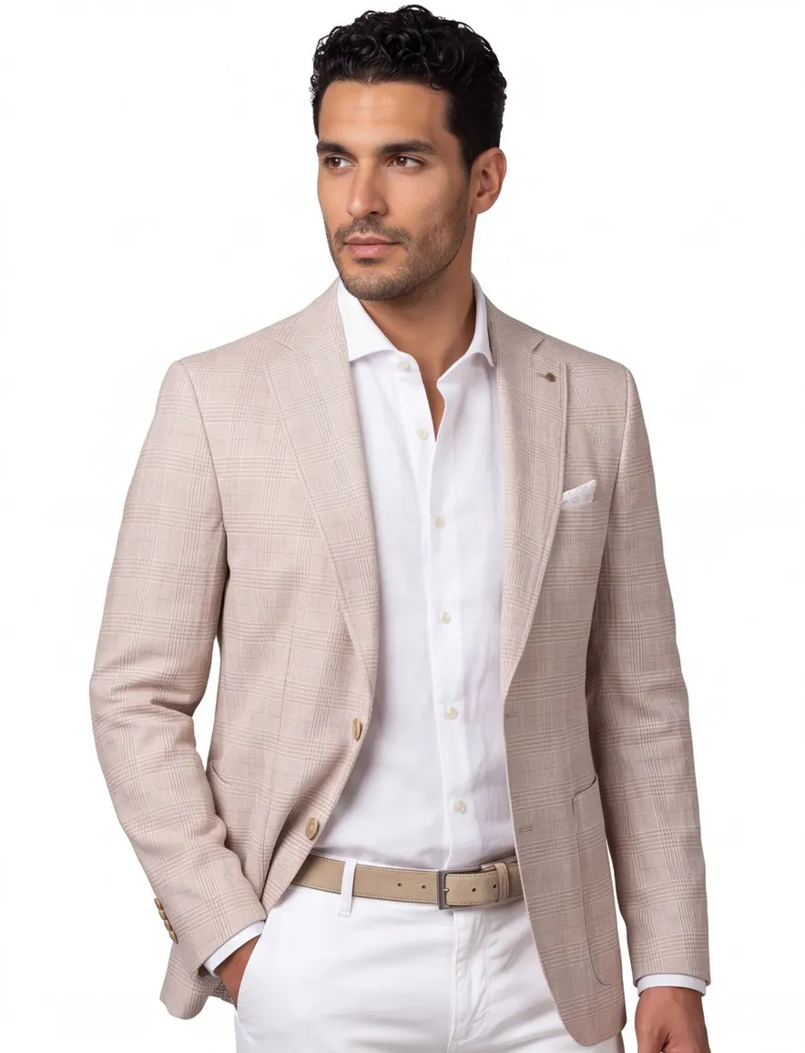 Beige colbert Carl Gross Sakko normale fit