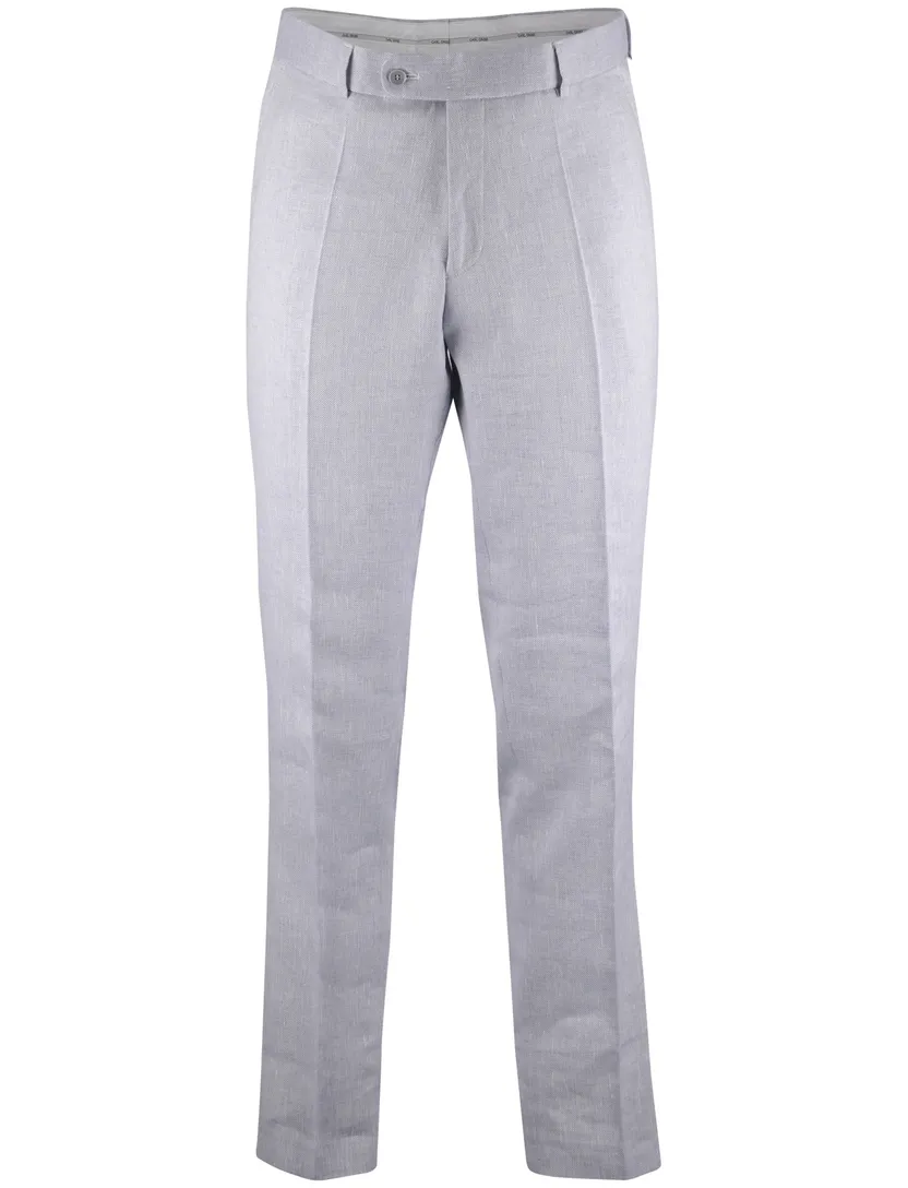 pantalon lichtblauw gemeleerd Carl Gross slim fit