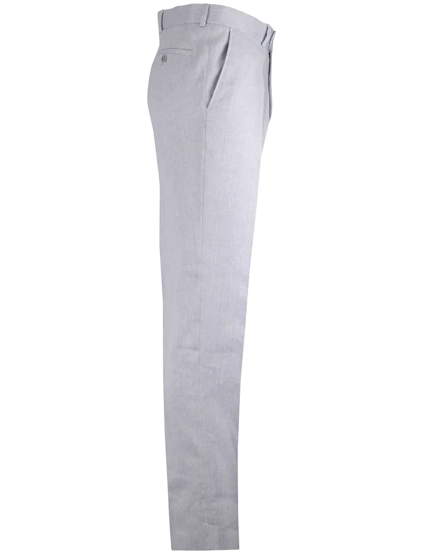 pantalon lichtblauw gemeleerd Carl Gross slim fit