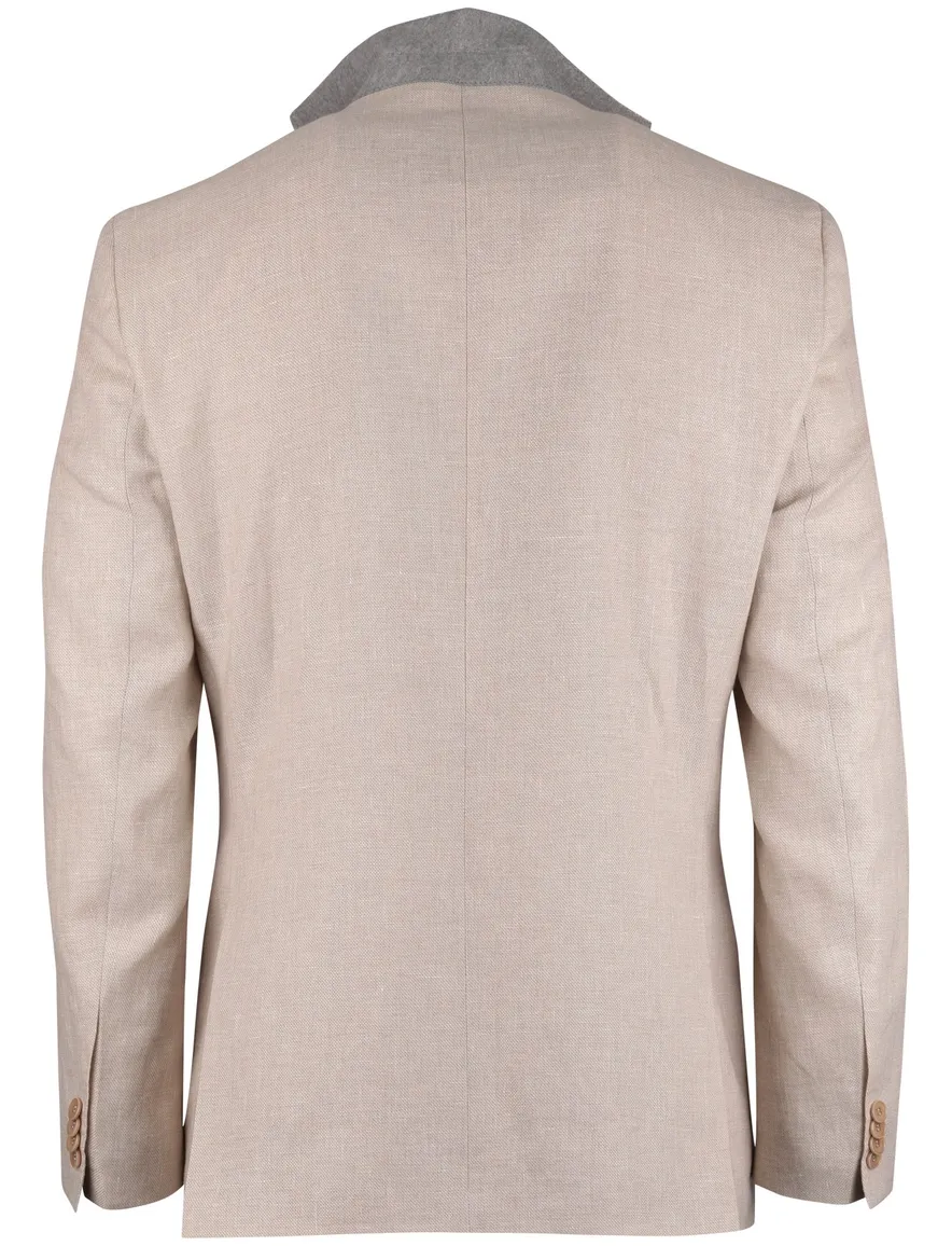 Carl Gross Sakko colbert beige gemeleerd