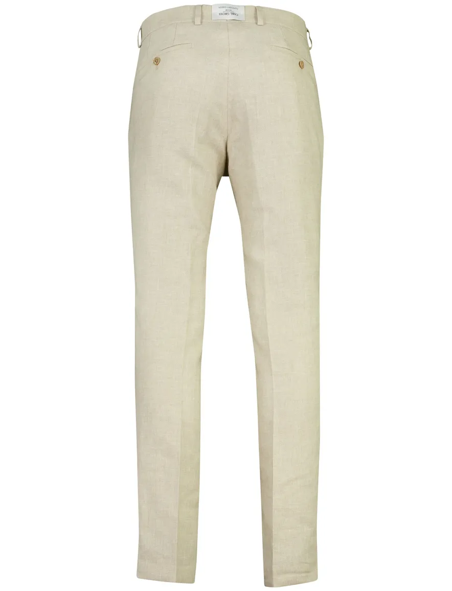 beige pantalon Carl Gross normale fit