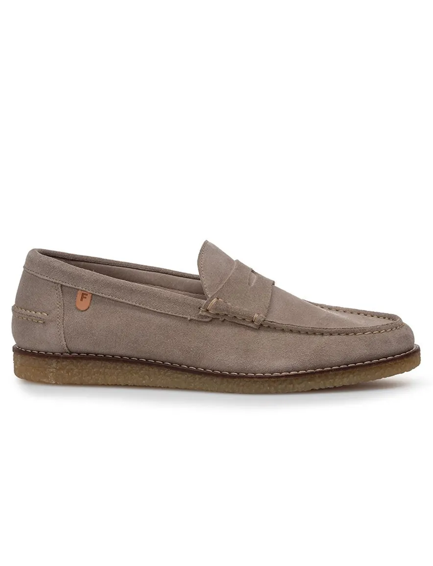 Van Bommel loafers bruin suede