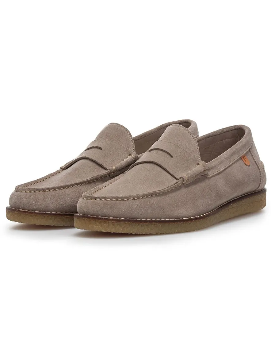 Van Bommel loafers bruin suede