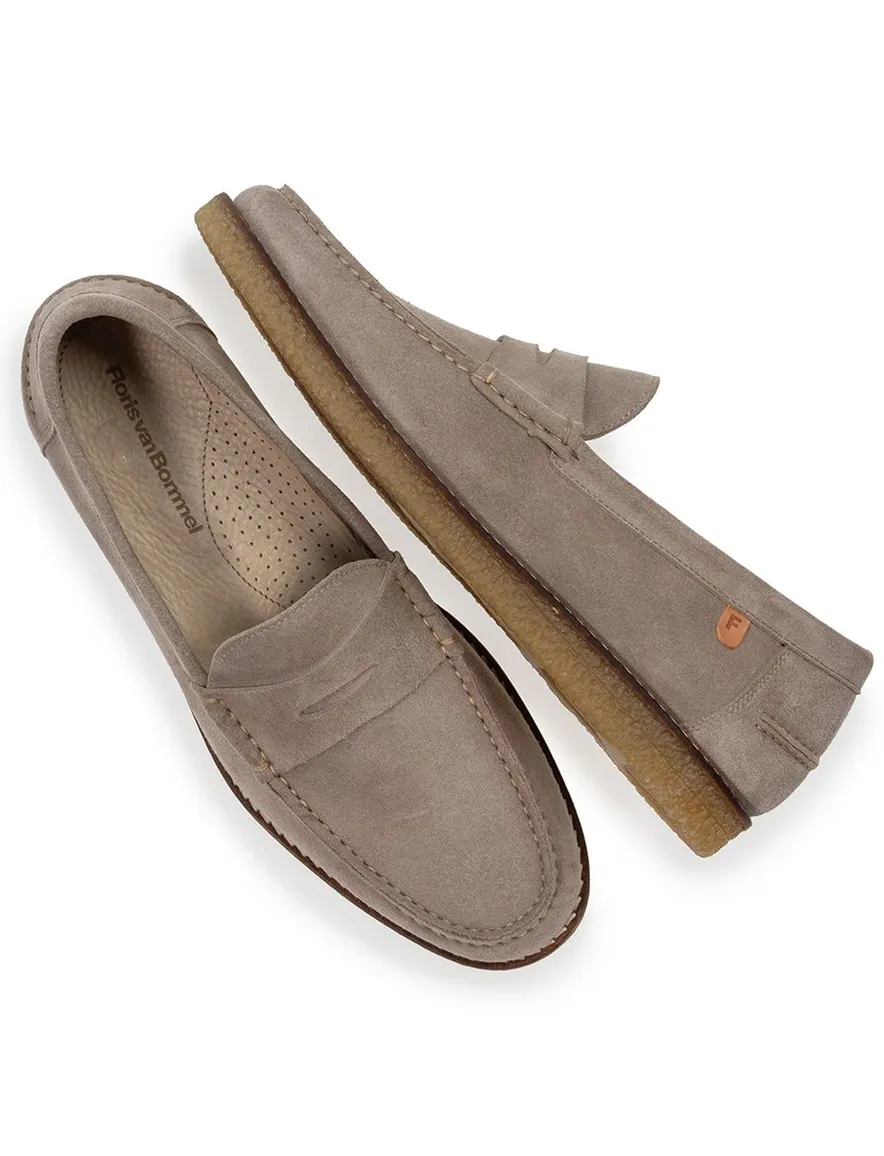 Van Bommel loafers bruin suede