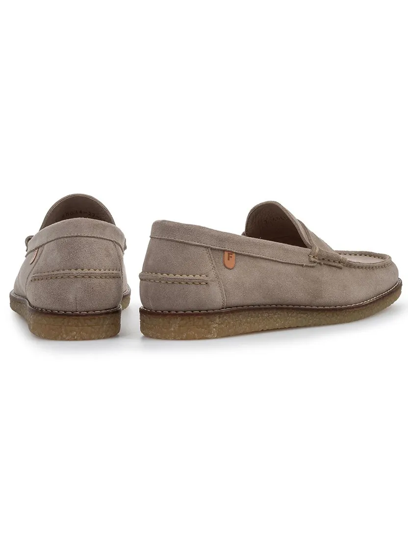 Van Bommel loafer bruin beige met klassieke uitstraling