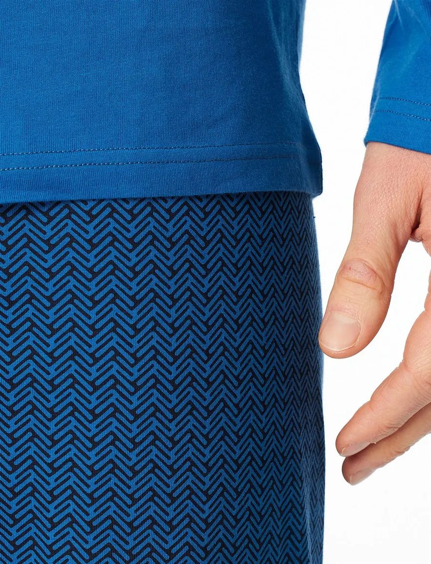 Schiesser Pyjama blauw