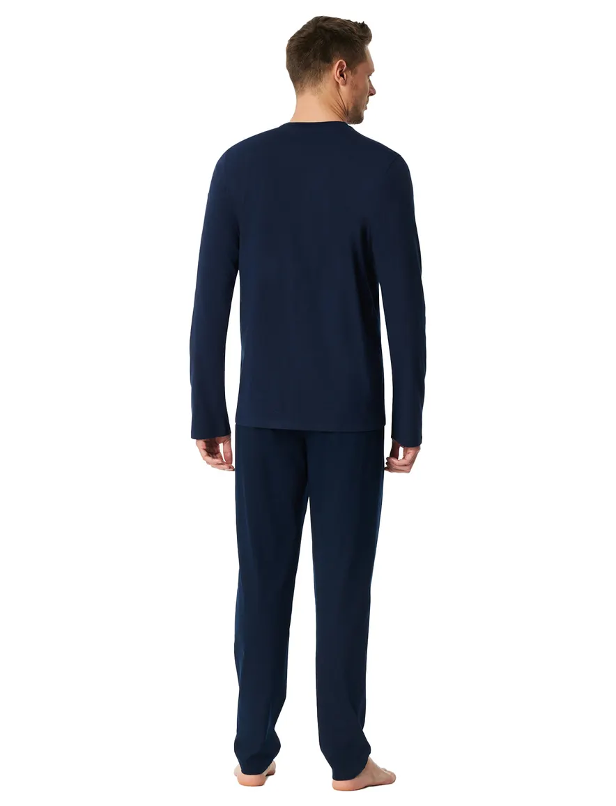 Schiesser pyjama donkerblauw