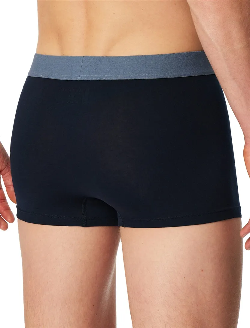 3-pack boxershorts Schiesser donkerblauw normale fit