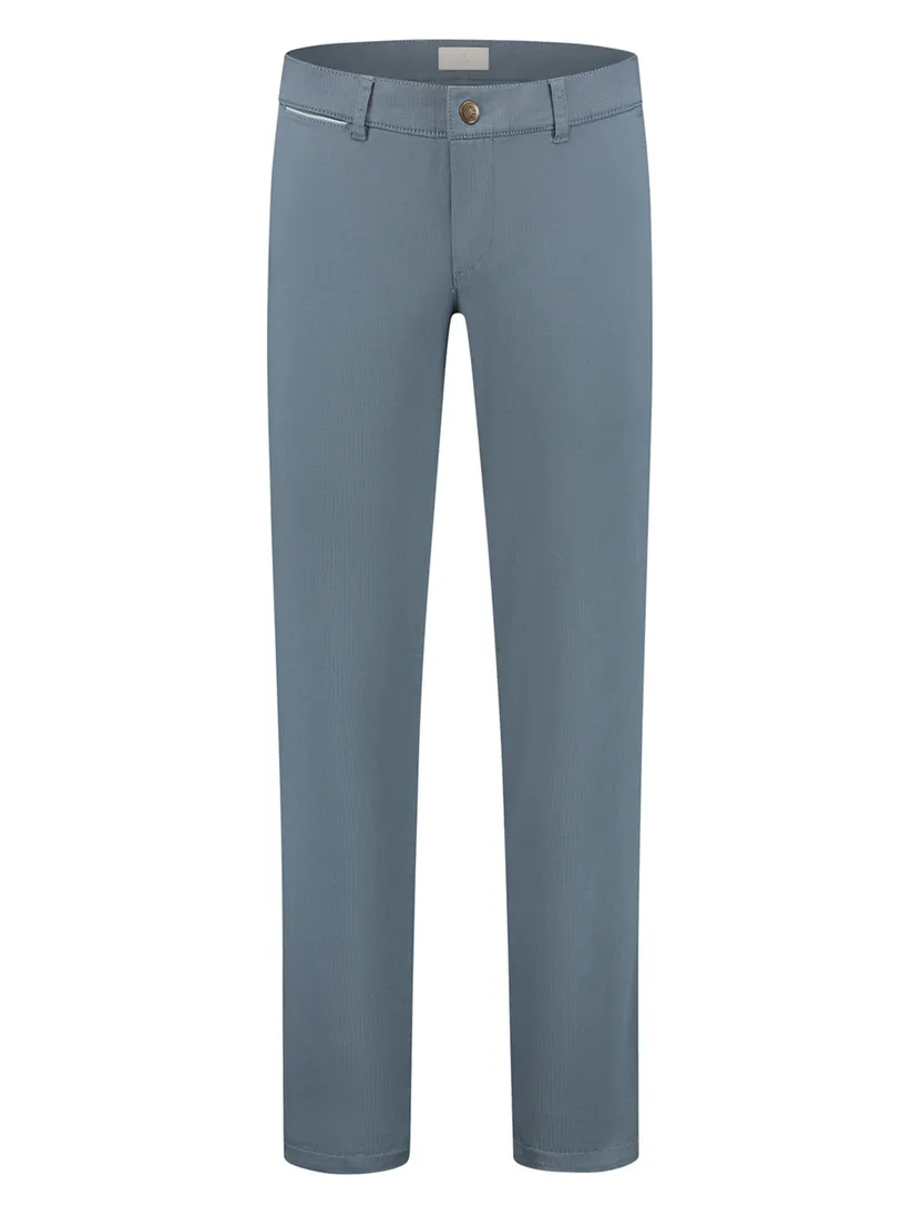 Chino North84 Luxury Comfort effen blauw