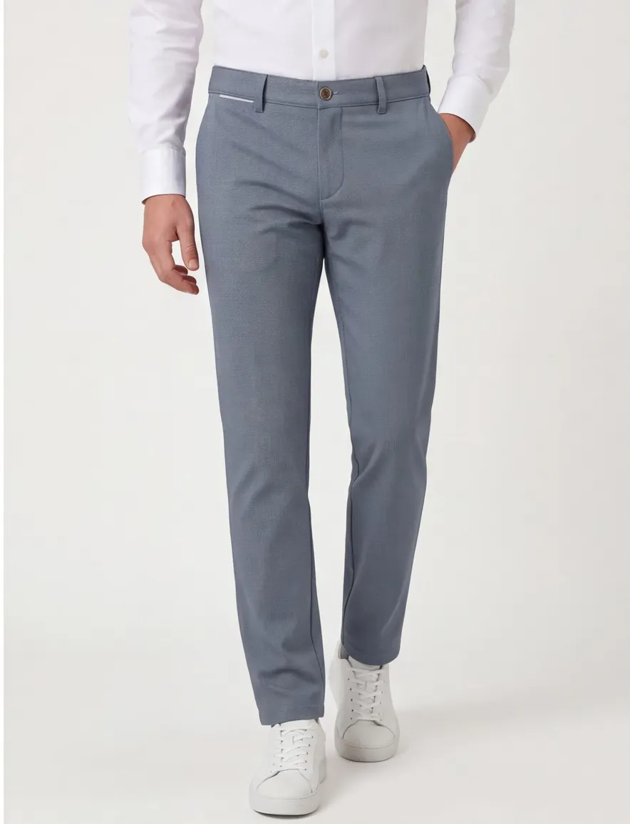 North84 Luxury Comfort Chino blauw