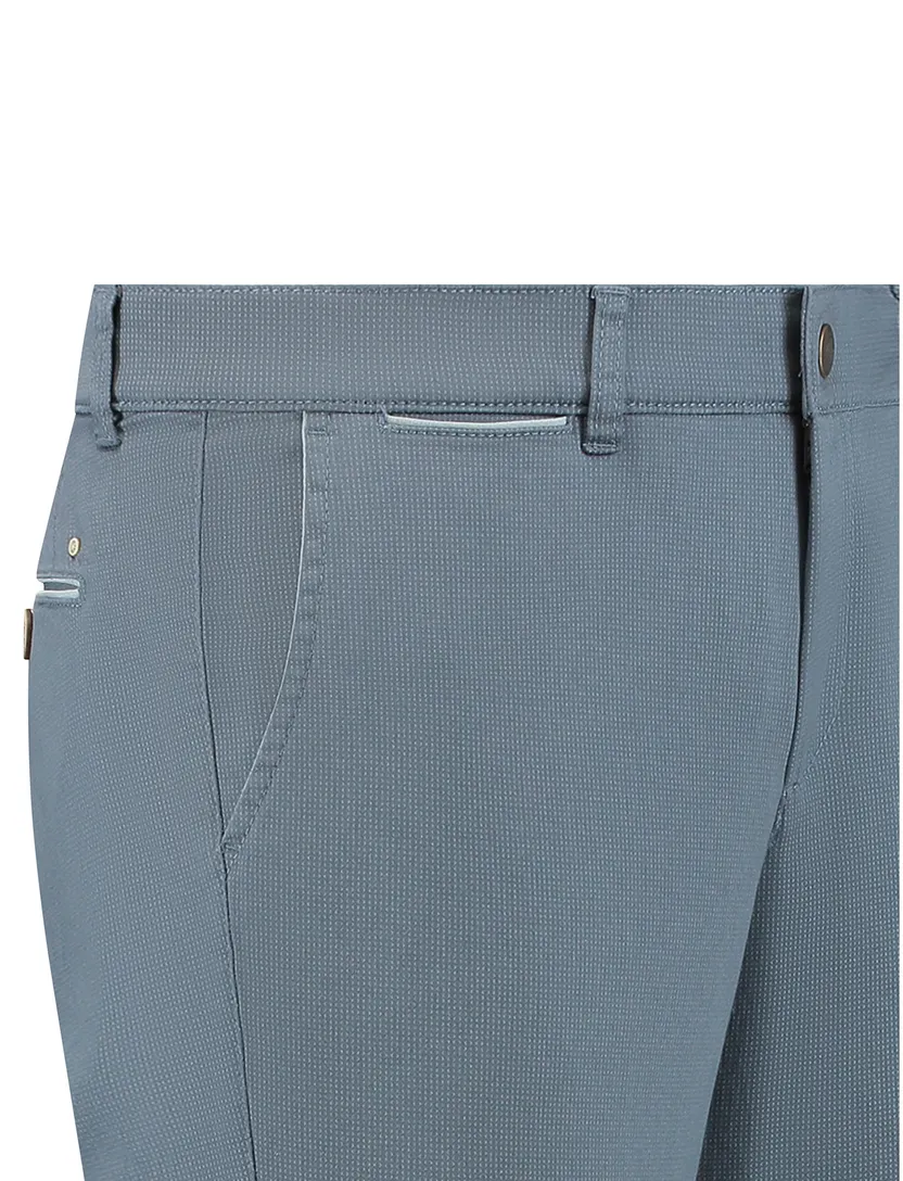 Chino North84 Luxury Comfort effen blauw