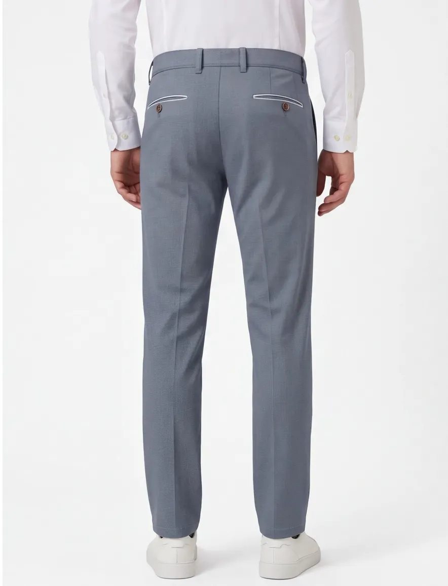 North84 Luxury Comfort Chino blauw