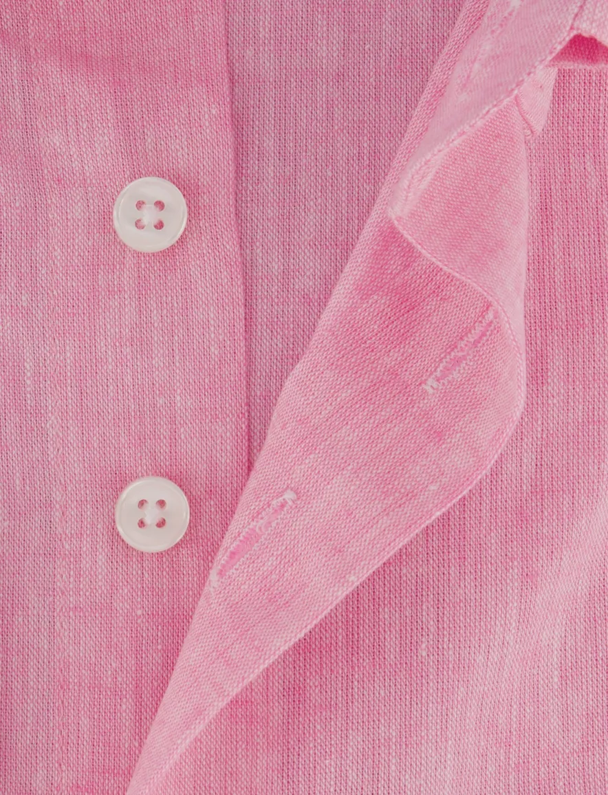 Portofino overhemd roze linnen